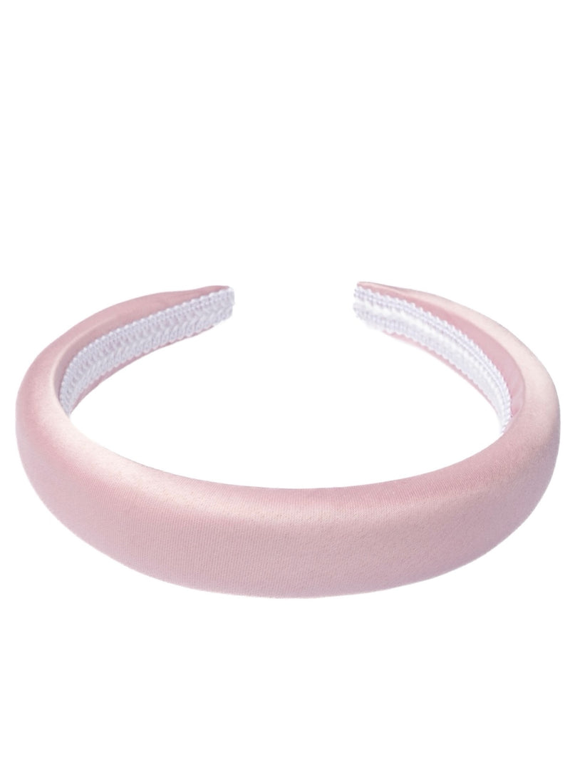 Satin Hair Band Broad, Light Rose