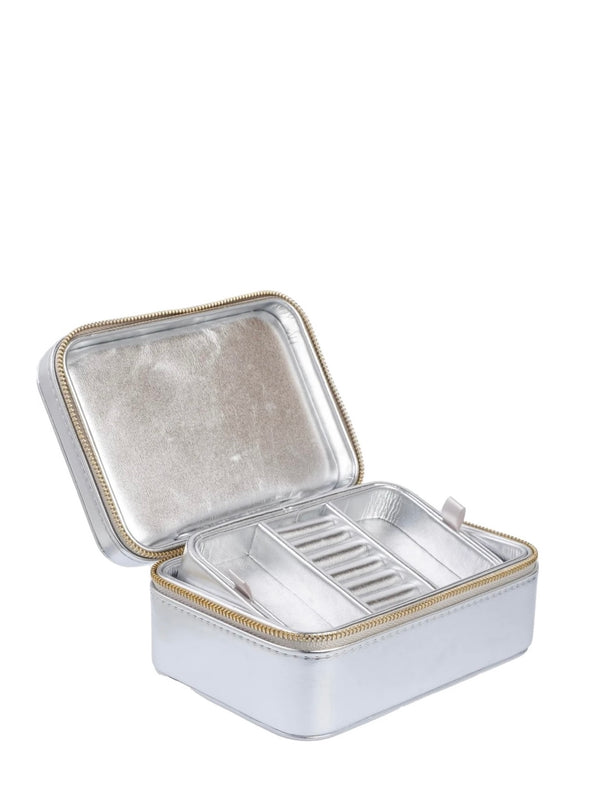 Metallic Jewellery Box, Silver