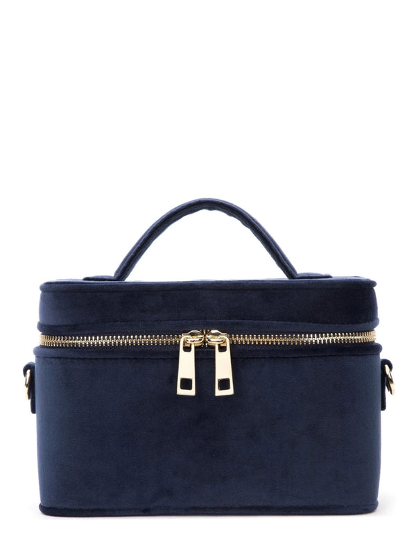 Velvet, Vanity Bag Small, Navy Blue