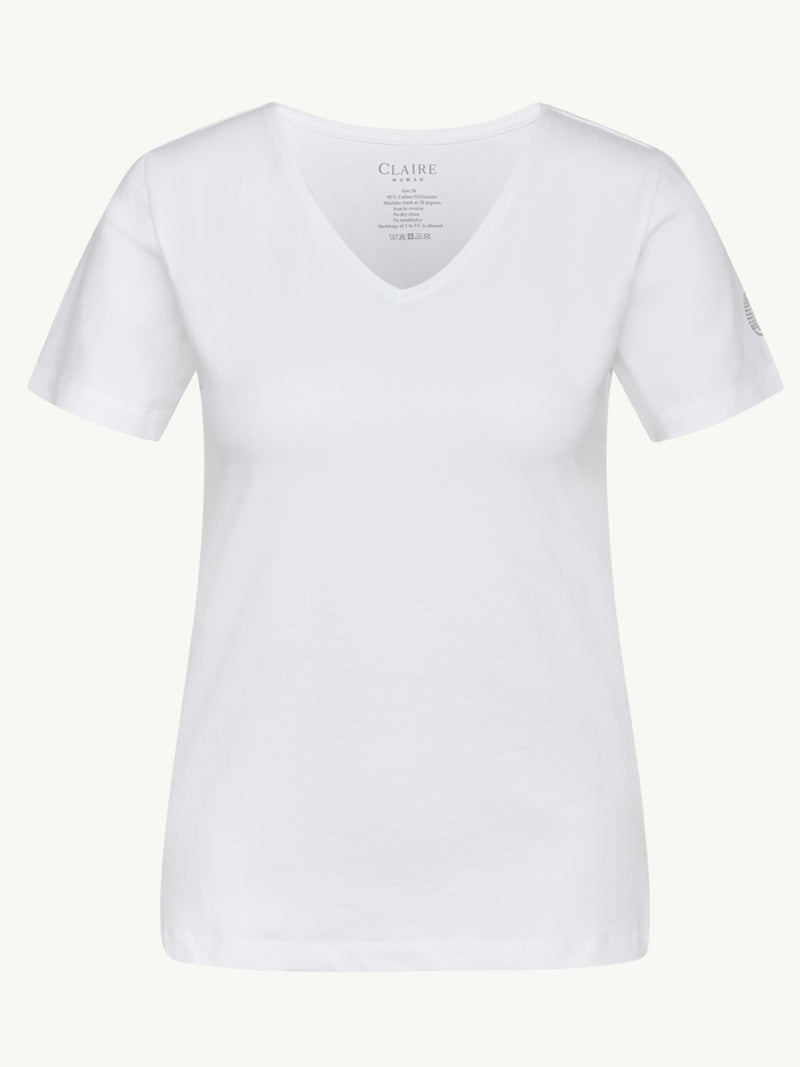 Aida - T-shirt, Hvit
