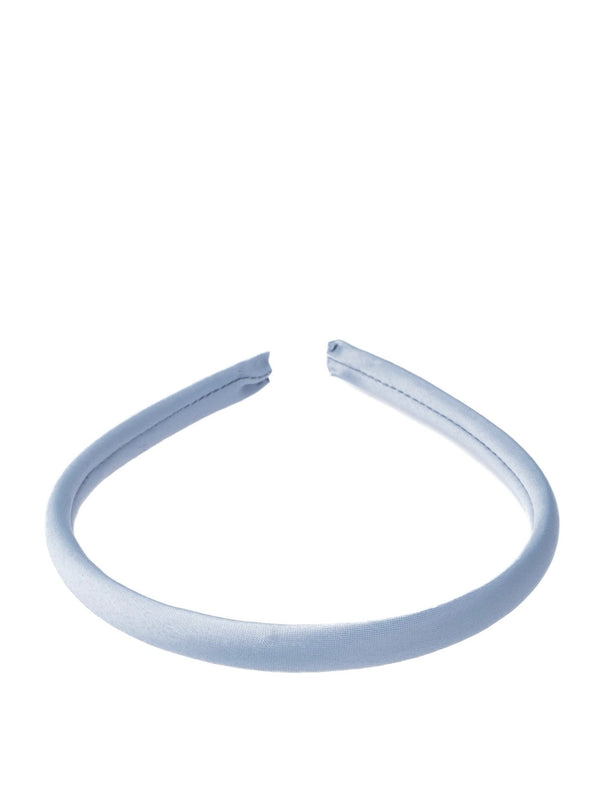 Thin Satin Hair Band, Light Blue