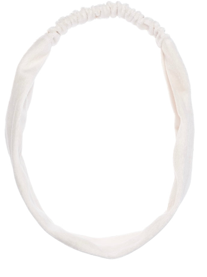 Velvet Headband, Off-White