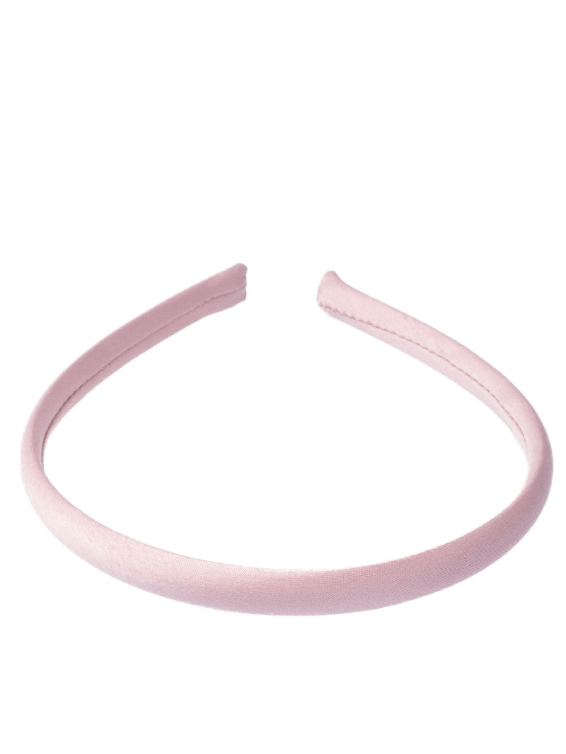 Thin Satin Hair Band,Light Rose