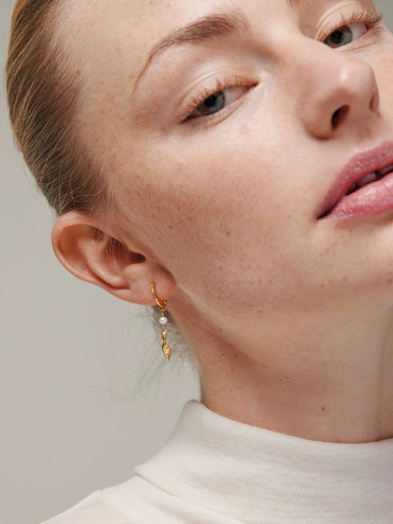 Earring, Hoops, May, gold