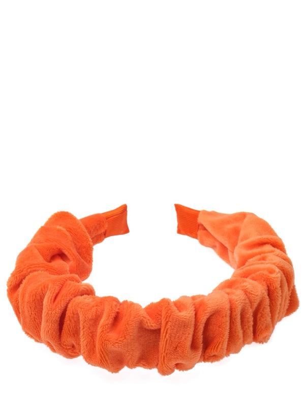 Velvet Hair Band Wave, Orange