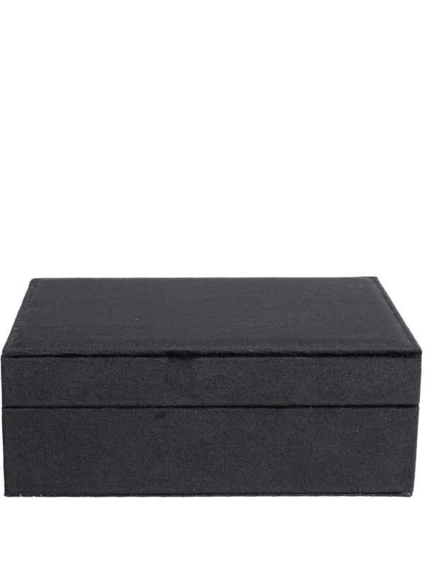 VELVET JEWELLERY BOX Large, Black