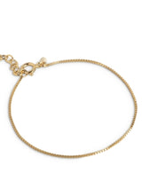Bracelet, Box Chain 0,8 mm, Gold