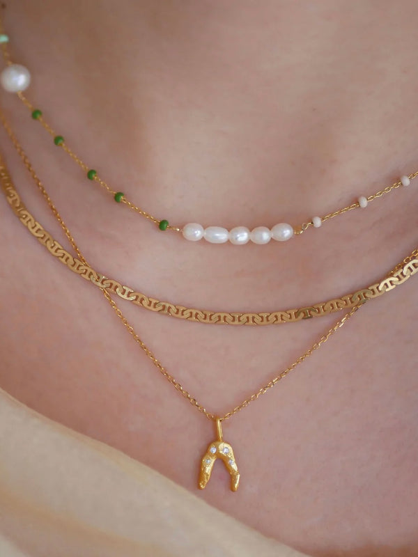 Necklace, Wishbone, gull
