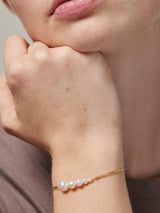 Bracelet, Carmen, Gold/freshwater pearls