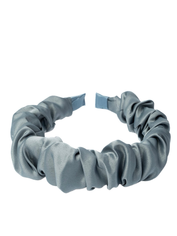 Satin Hair Band Wave, Dark Sage