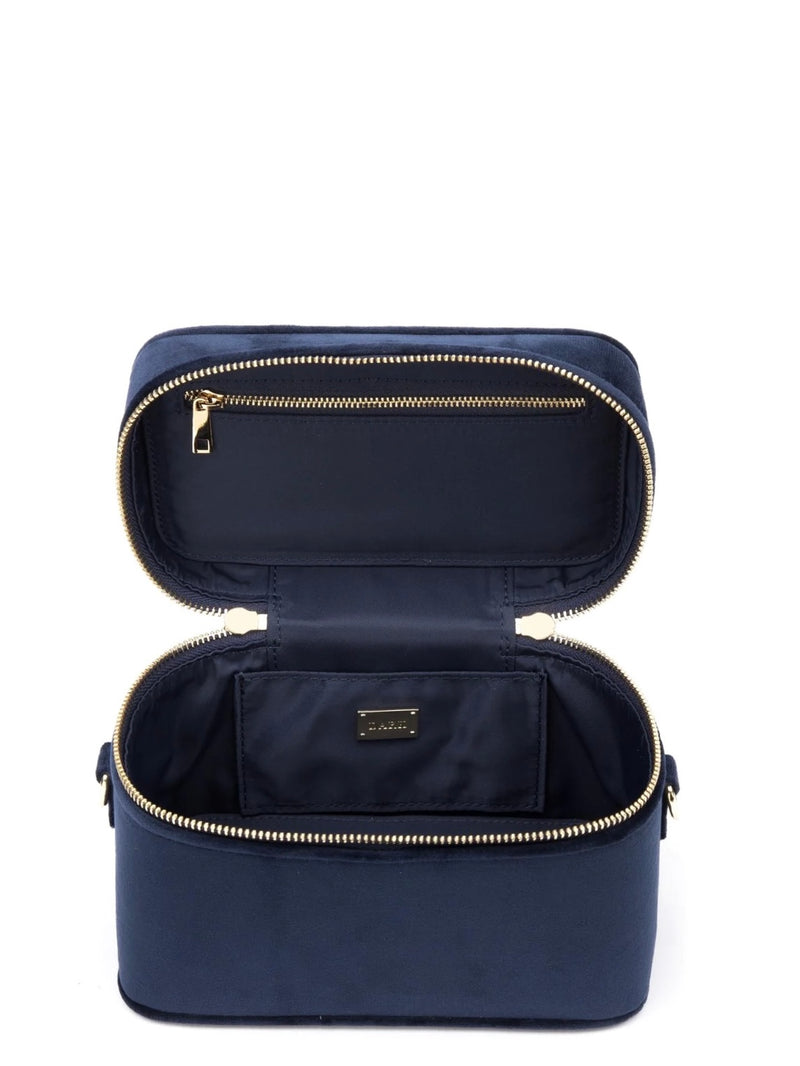 Velvet, Vanity Bag Small, Navy Blue