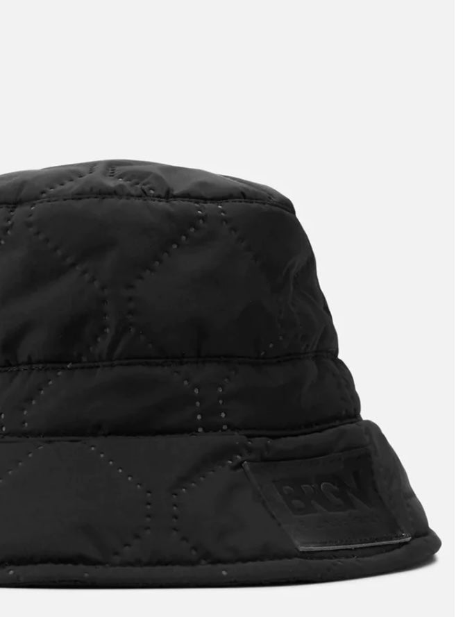 Quiled Bucket Hat New Black