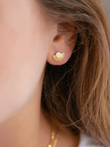 Earring Studs, Soleil, hvit